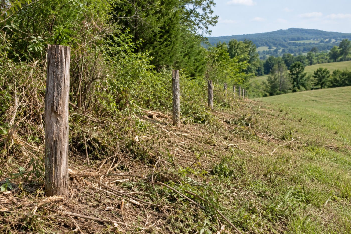 Illustration of Pamplin-area rural woodland and forestry mulching