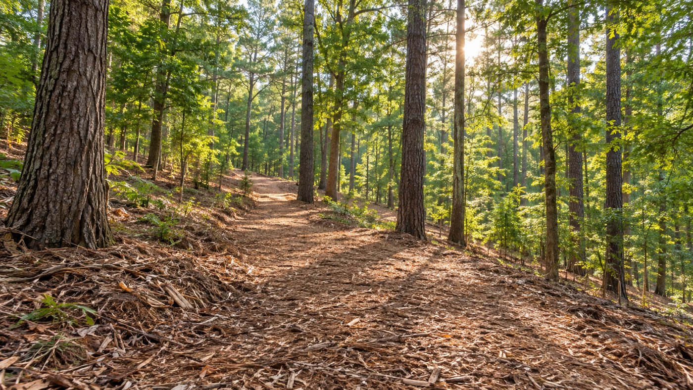 Illustration of rural forestry mulching and private access